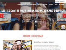 Tablet Screenshot of isecard.com